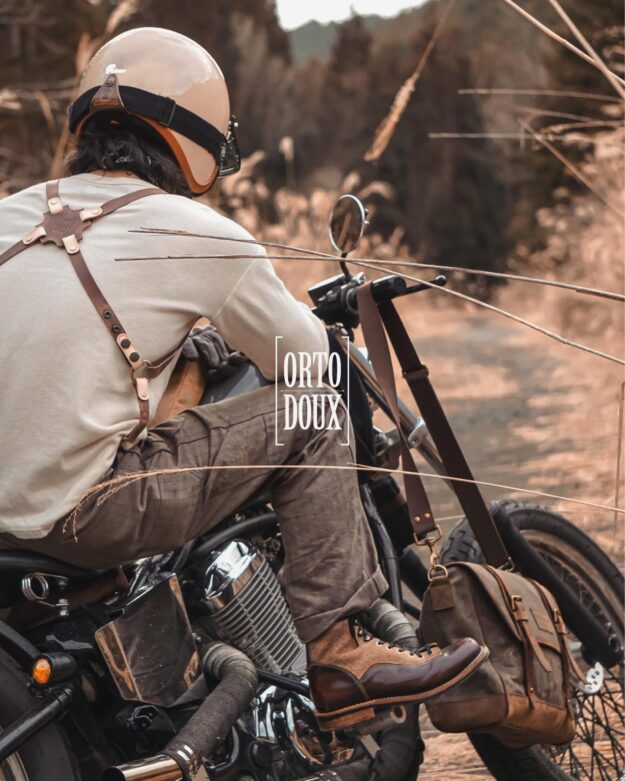 Bikers messenger bag Waxed canvas messenger bag